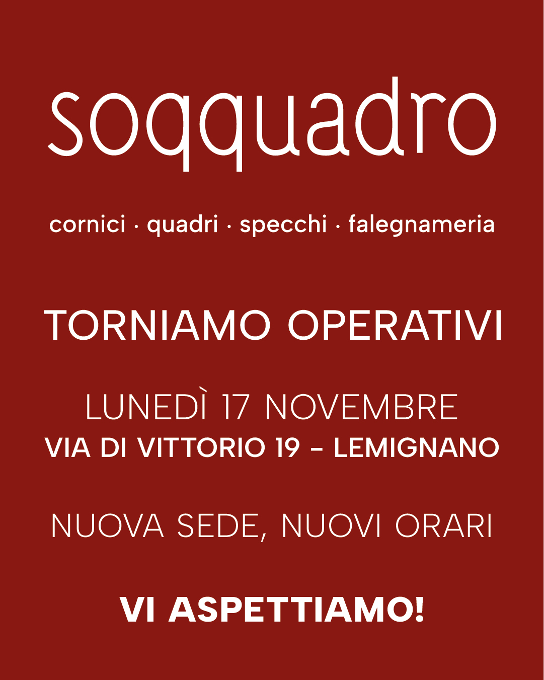Artboard 5 Riapertura il 17 novembre 2025 a Lemignano